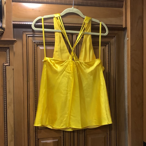 NWOT Veronica Beard STEWART CHARMEUSE TOP in Bright Sunset Size 8 - Picture 9 of 14